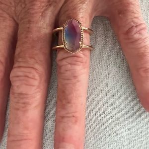 Kendra Scott Gold Ring with Multicolor Stone